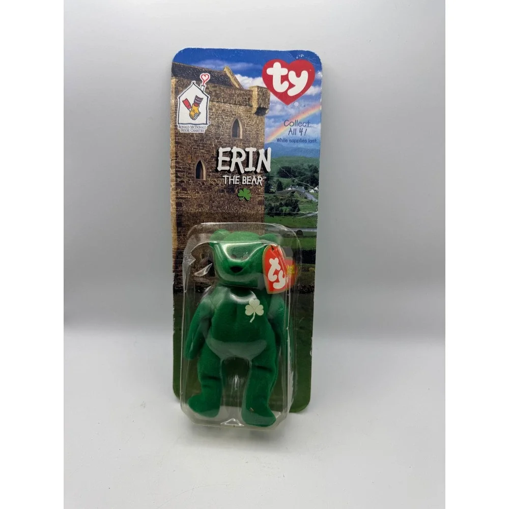 Ty Beanie Babies Erin The Bear‎ Ronald McDonald House Charities with two errors